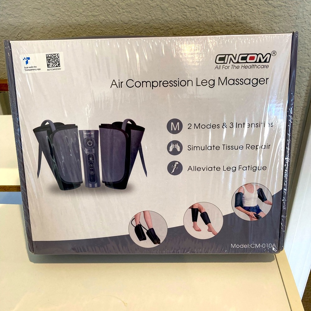 Leg Massager. NWOT Cincom brand Air Compression Leg Massager
